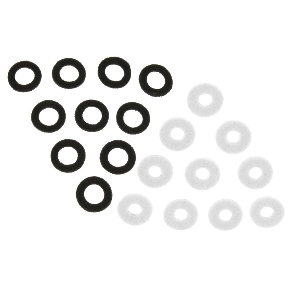 Arandelas de fieltro de trompeta, almohadilla de cojín, accesorio de piezas de instrumentos de latón, 10 piezas