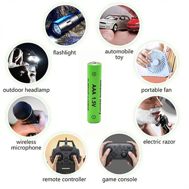 1.5V AAA alkaline battery, suitable for remote control, mouse, computer, toy watch and other non-rechargeable batteries