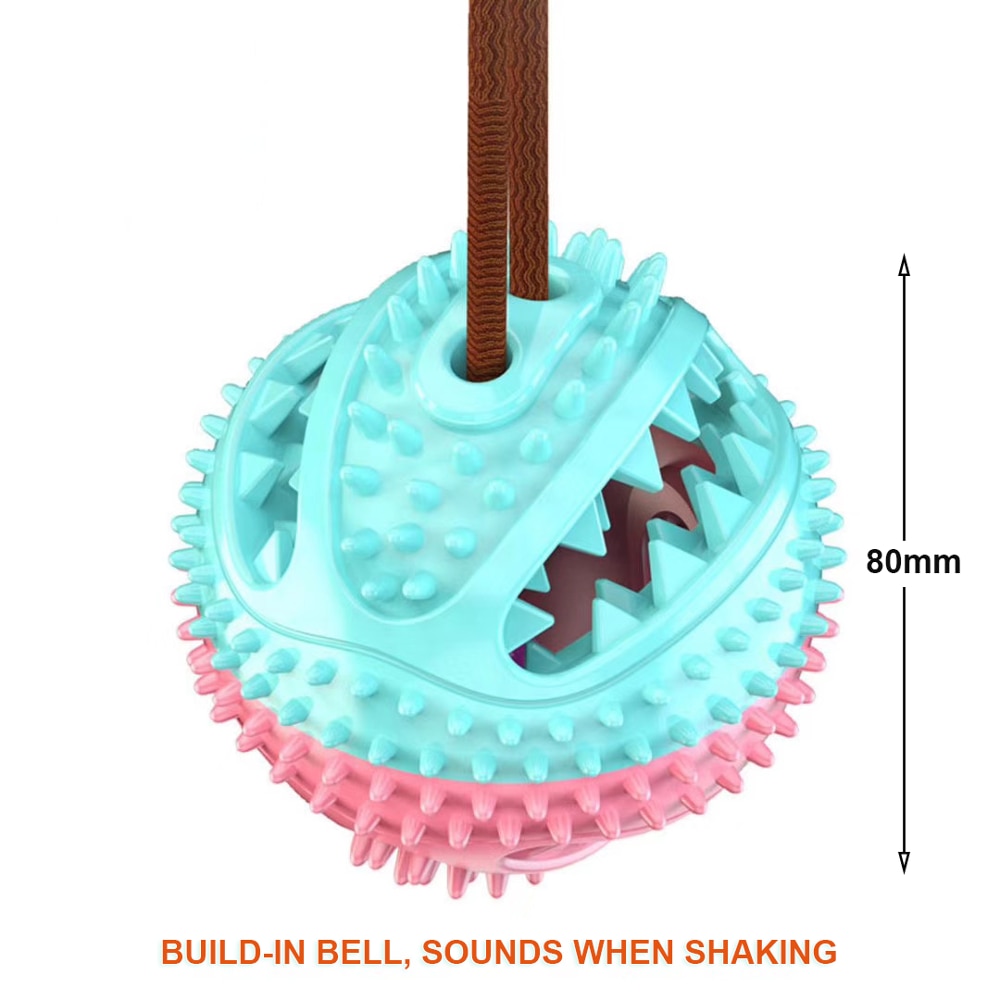Pet Dog Toys Silicon Suction Cup Tug dog toy Dogs Push Ball Toy Pet Tooth Cleaning Dog Toothbrush for Puppy large Dog Biting Toy