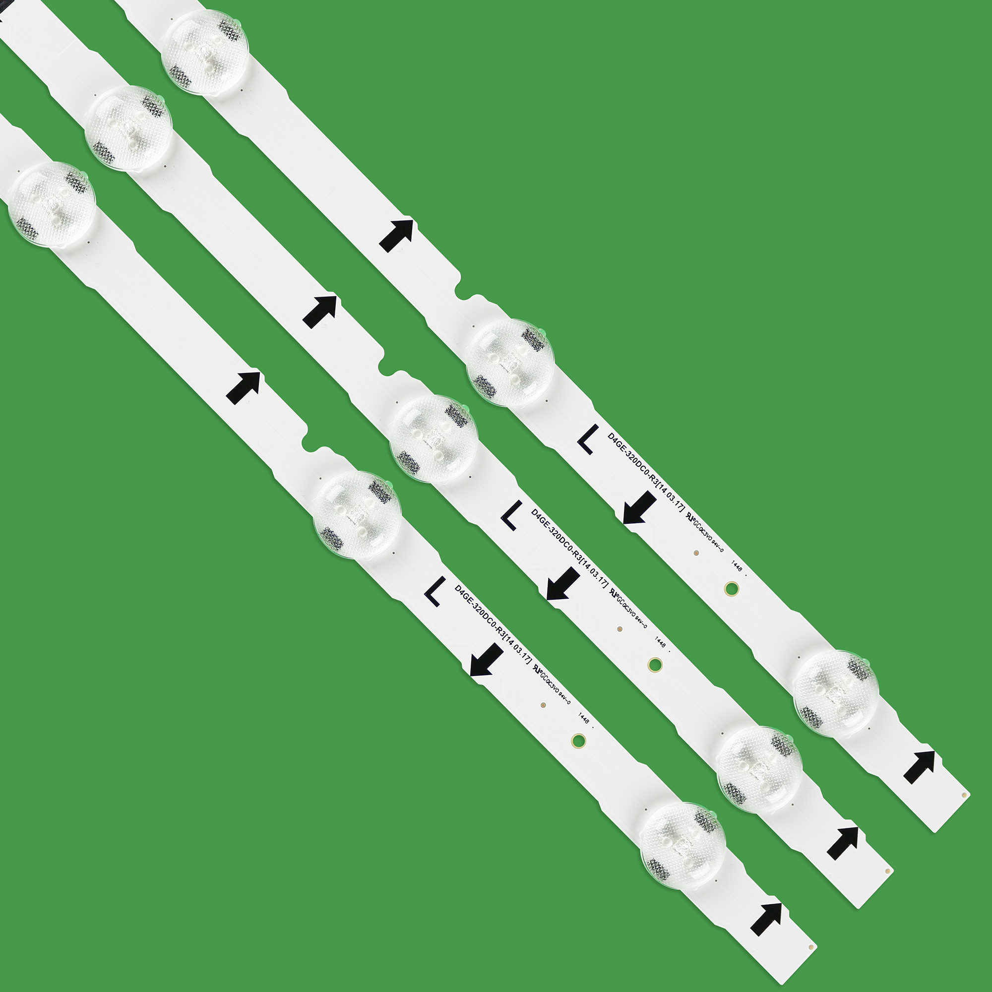 Led bakgrundsbelysning strip 7 lampa för samsung  ue32 h 4000ak ue32 h 4100ak ue32 h 4510ak ue32 j 4100ak ue32 j 4000ak ue32 h 4500ak d4ge-320 dc 0-r3