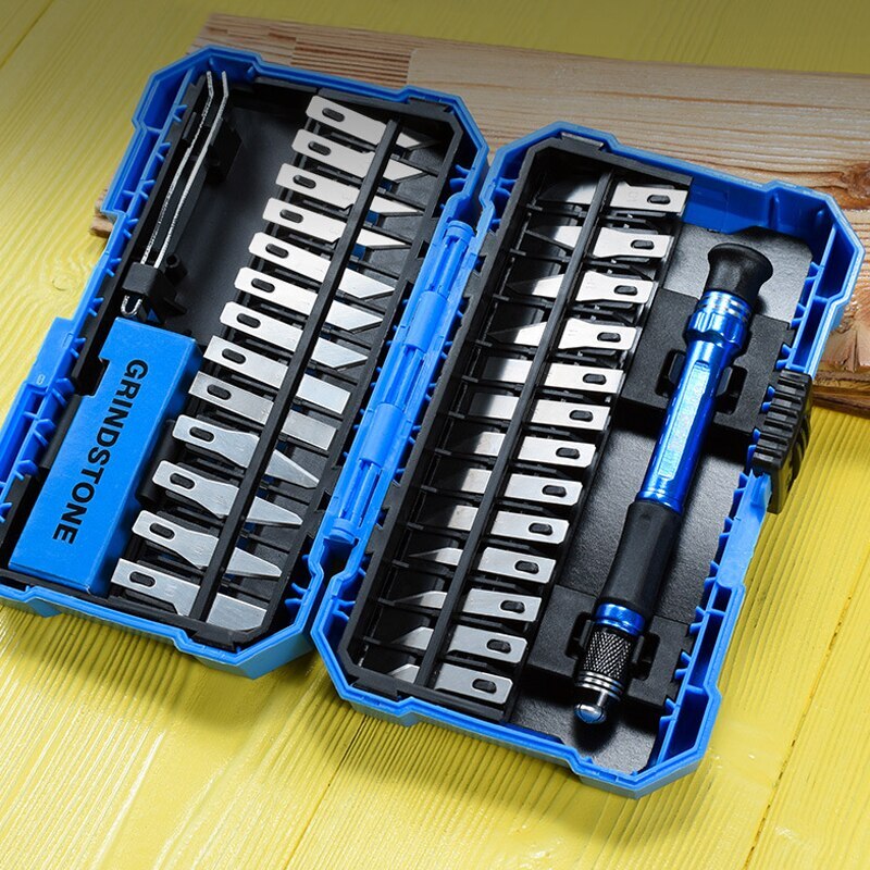 29pcs Craft Knife Set Carving Hobby Knife with Blades Handle Suit Kit for Crafter DIY Papre Wood Art Work Sculpture Cutting
