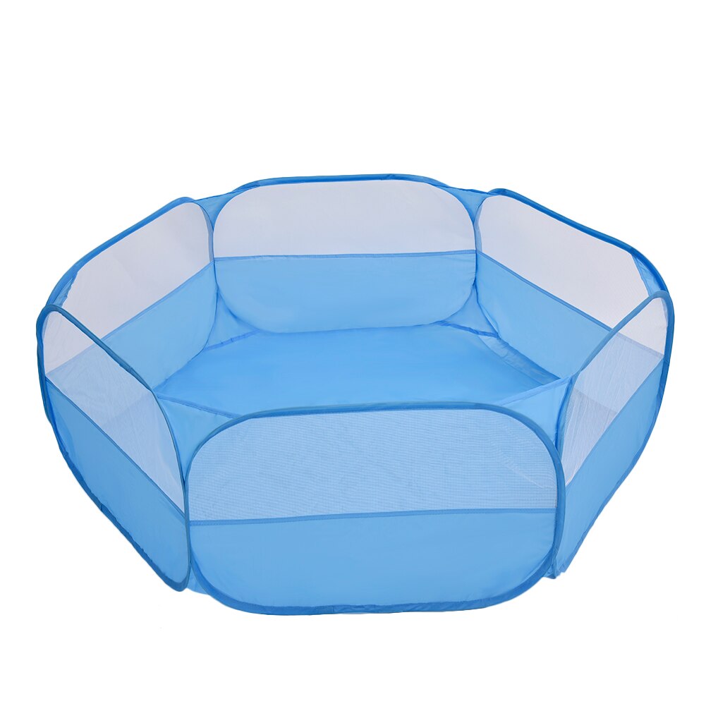 Valla plegable para gatos y hámster, corralito de juego para interior y exterior, jaula para animales pequeños, parque infantil: Blue