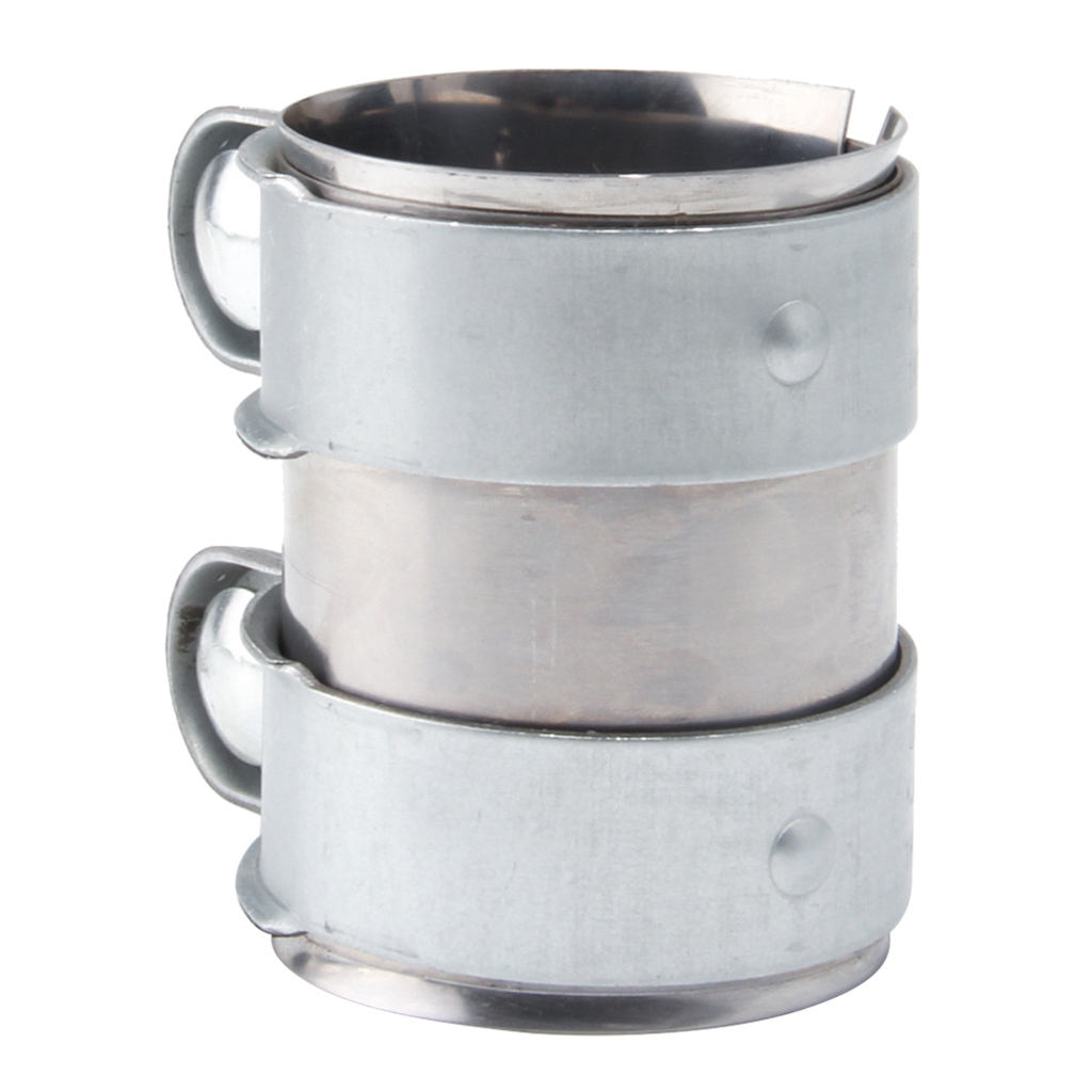 2xStainless Steel Universal Exhaust Pipe Clamp Clip Tail Throat Clamp 2.5inch