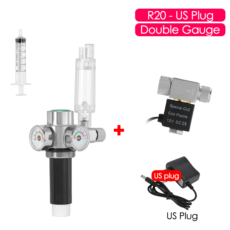 Générateur de CO2 pour Aquarium 2L/1L, bouteille en acier inoxydable, cylindre de gaz haute pression, accessoires d'aquarium: Rose