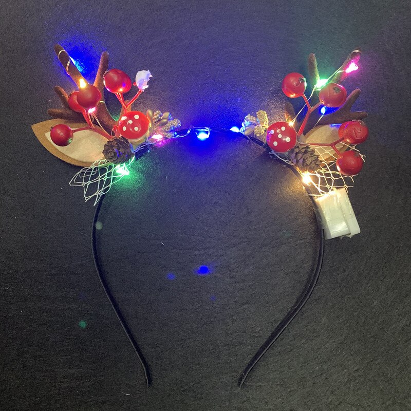 Kerst Ornamenten Hoofdband Dubbele Pony Kapsel Haarspeld Kappers Hoofddeksels Haar Gadgets Kerst Hoofdband Elf Oren Hoorns