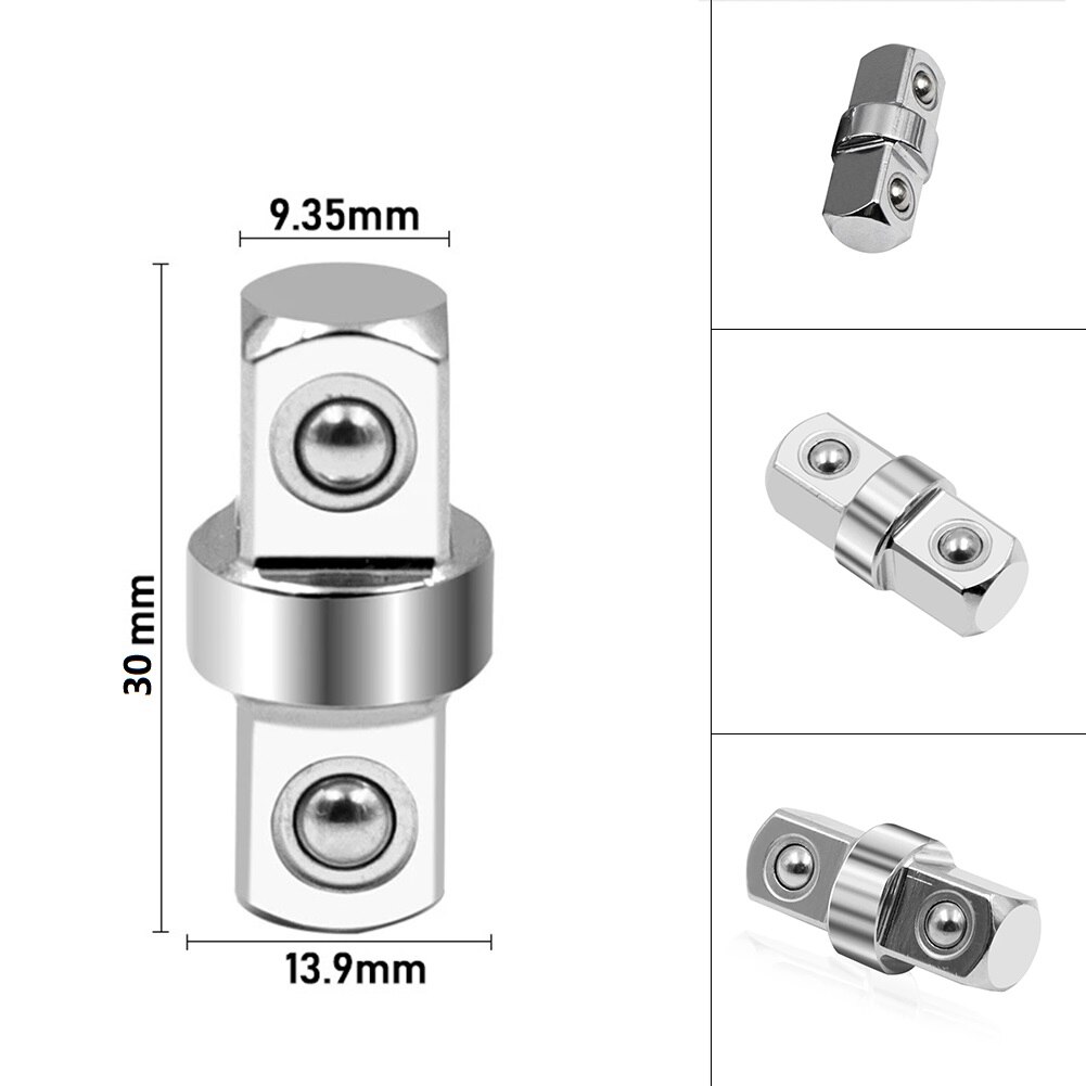 1pcs Socket Sleeve Adapter Hexagonal Connector Socket-double Head Outer Square Electric Wrench Extension Rod Wind Batch