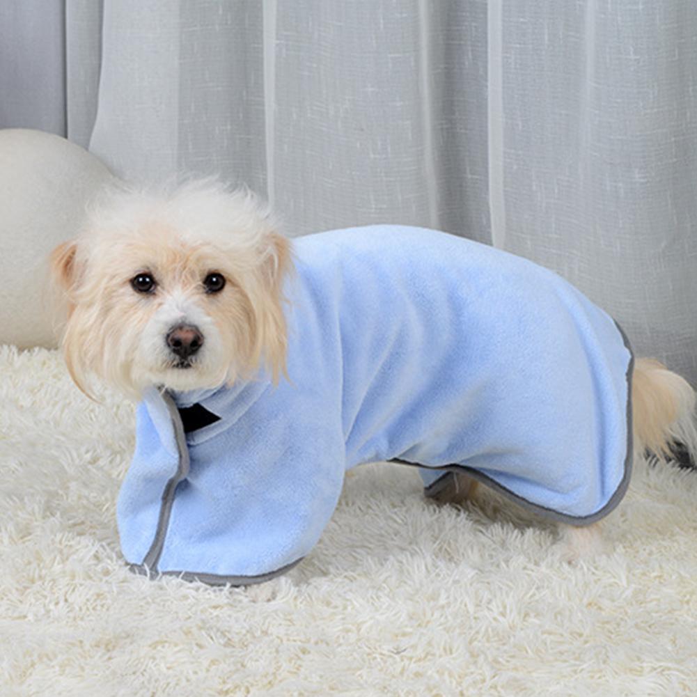 Manteau de séchage en microfibre réglable pour chien, Super absorbant, , serviette de bain pour animaux de compagnie, fournitures de bain luxueuses, doux, A7C6