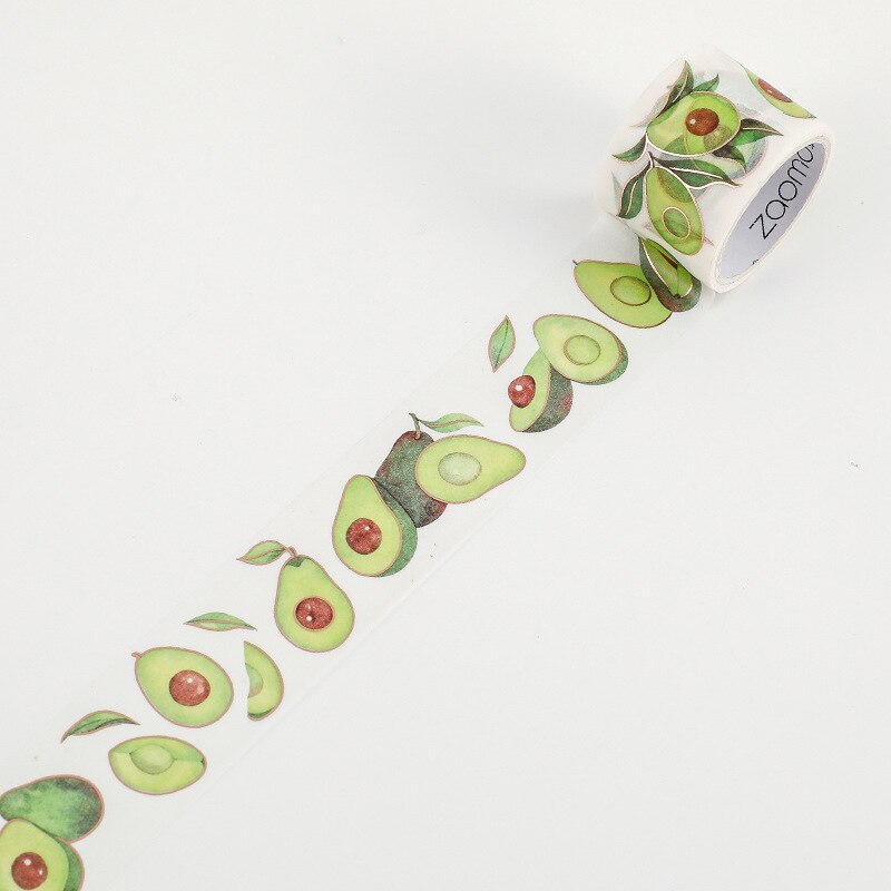 Avocado Meisjes Serie Collage Washi Tape Plakband Diy Scrapbooking Sticker Label Masking Ambachtelijke Tape: 05 design 3cm