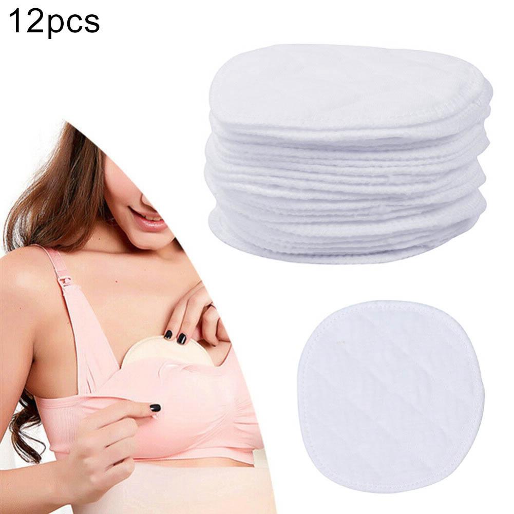 12 stuks 3-- laags wasbare, snel drogende borstkompressen voor vrouwen, babyvoedingsaccessoire, zachte, comfortabele postnatale benodigdheden