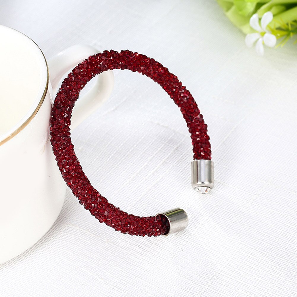 Exquisite Kristall Manschette Armband Öffnen Armreifen Pulseira Feminina Für Frauen Bijoux Neue Schmuck Armreifen