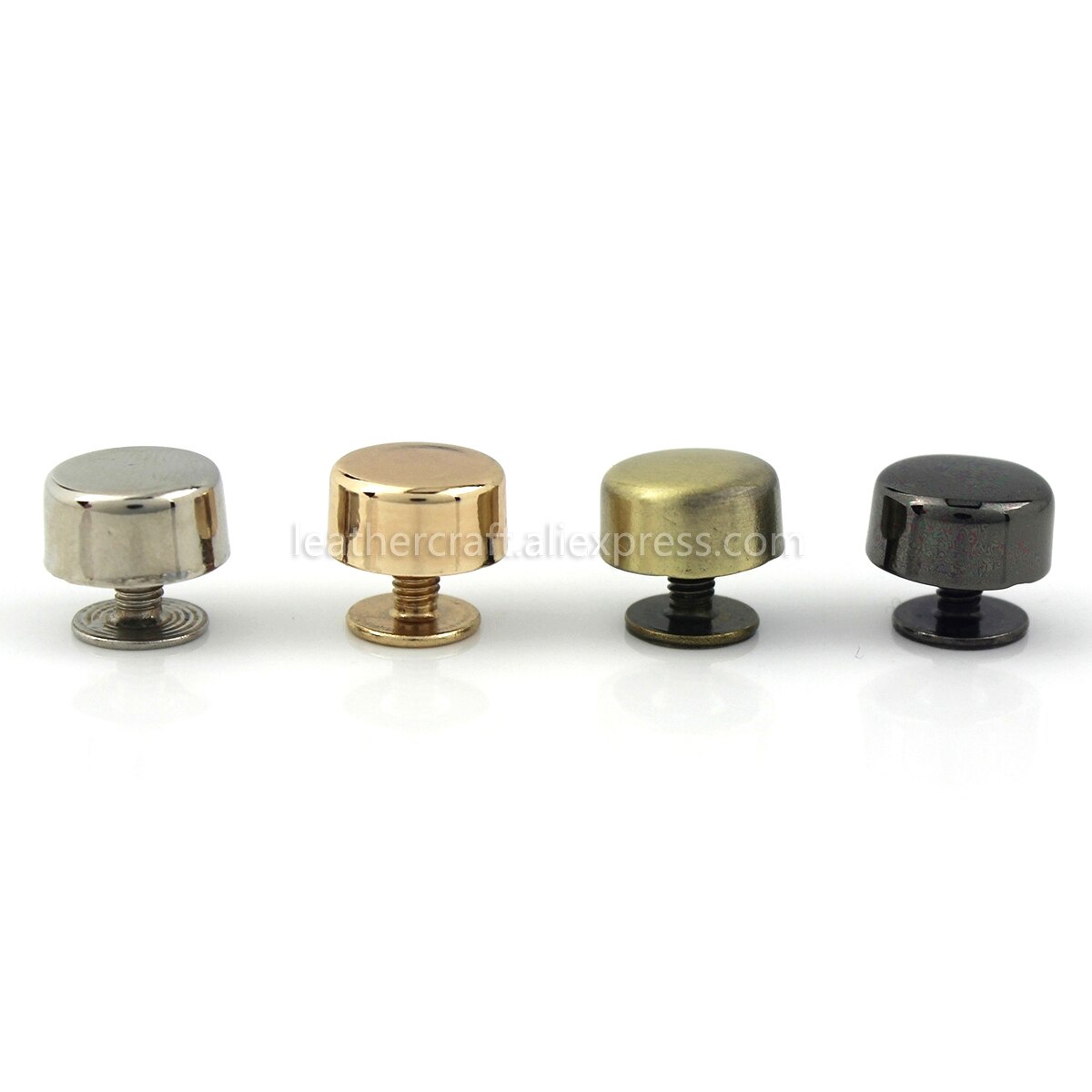 4 stk metal skrue tilbage nitter til læder nitter neglebeklædning læder håndværksbælte pung taske dekoration hardware 10mm