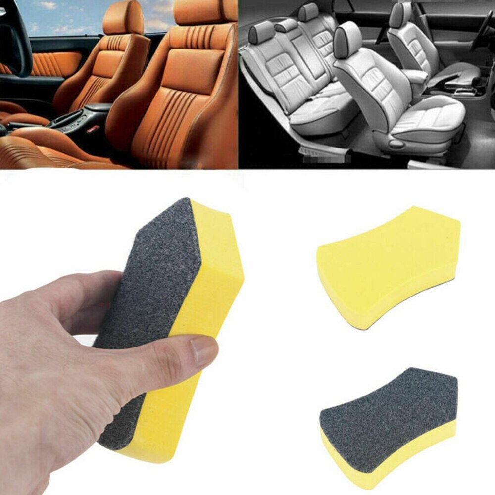 Cepillo de limpieza Nano para coche, herramienta de lavado de fieltro para el asiento de cuero del coche, cuidado automático, cepillo de limpieza de Interior, accesorios de limpieza de coche