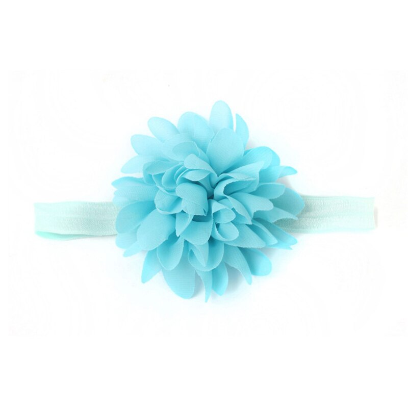 Schattige Baby Meisje Hoofdbanden Leuke Bloem Haarband Baby Tulband Elastische Baby Haaraccessoires Haarband: style 2 blue