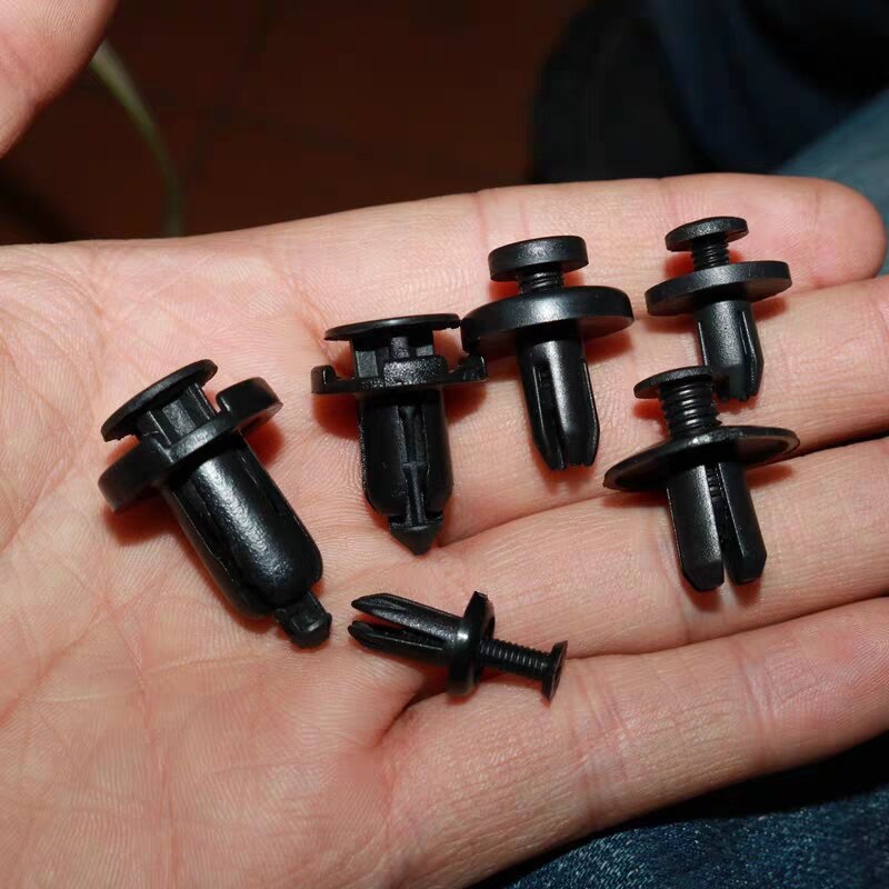 50 Stuks 6 Mm 8 Mm Auto Bumper Fastener 6 Mm Gat Klinknagel Retainer Push Motorkap Auto Portierbekleding panel Clip Fasteners Voor Toyota