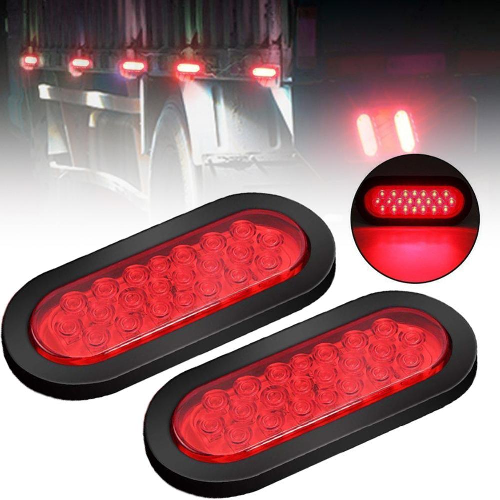 1pcs 12V 24V Red LED Lights 22 LEDS Side Marker Lights Warning Lights Taillights for Truck Van Pickup Car Accessories