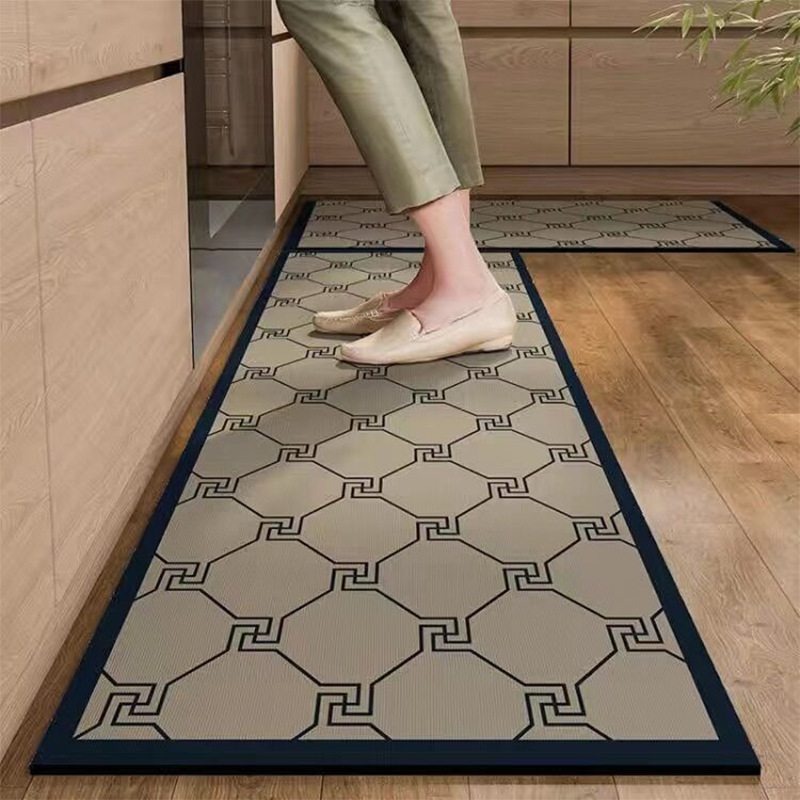 Diatomaceous Mud Kitchen Floor Mat Super Absorbent Doormats Bathroom Pad Anti-Slip Kitchen Mats Wipeable Wash Long Strip Carpet