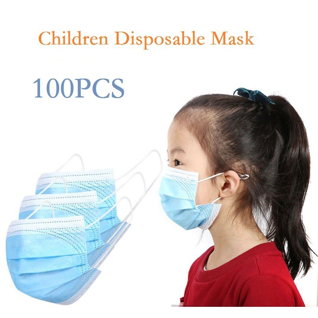 Wegwerp Gezichtsmaskers Beschermende Kind Sterke Bescherming Masker 3-Layer Filtratie Masque Facial Beschermhoes Maskers # T3M