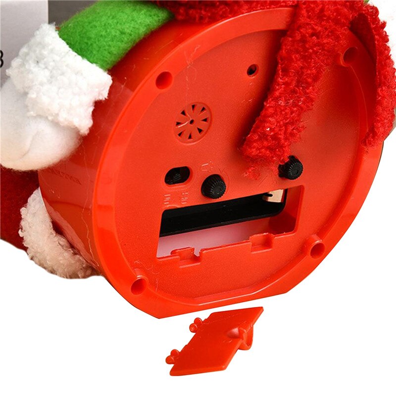 Horloges de noël nouvelle père noël bonhomme de neige poupée en forme de bureau horloge maison aiguille batterie Table décorations de noël fête décor