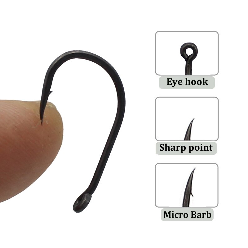 25 Pcs Curve Karper Haak Hoge Carbon Staal Vishaak Sharp Karper Hair Rig Haak Teflon Gecoat Karpervissen Feeder visgerei Accessoire