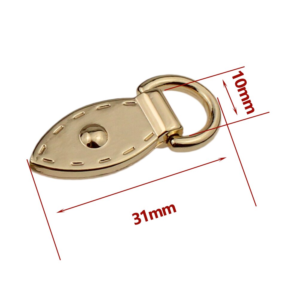 2 stücke Metall Blatt bilden Tasche Anker D-Ring Tasche Stecker Anker Schnallen Mit Schrauben Aufhänger haken Taschen Gürtel Gurt Leder Handwerk