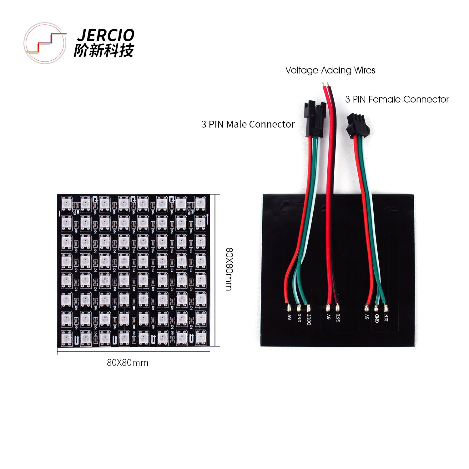 WS2812B Rgb Flexibele 8*32 Pixel Panel Matrix Screen WS2812B Eco Led Module WS2812 Ic Individueel Adresseerbare DC5V