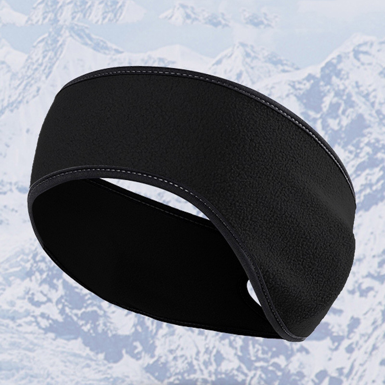 Warm Oorbeschermers Unisex Warme Fleece Paardenstaart Hoofdband Oor Warmer Winter Head Band Ski Oorkap Hoofdband Oorwarmers # y30: Black