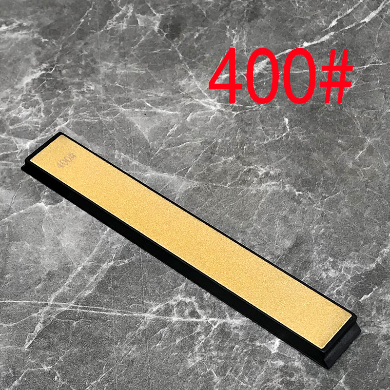 Cuchillo de titanio para afilar cuchillos de cocina, piedra de afilar, fácil de llevar: Grit 400