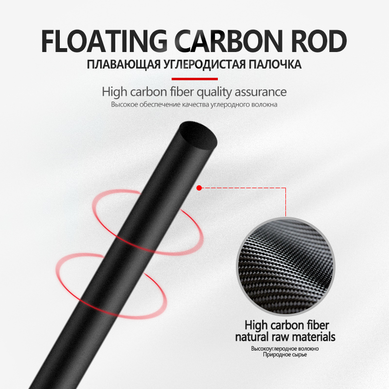 10PCS Carbon Fiber Fishing Float DIY Fiber+1 Float Tube Good Concentricity Buoy Producing Fiber Fishing Tools Tackle Accessories