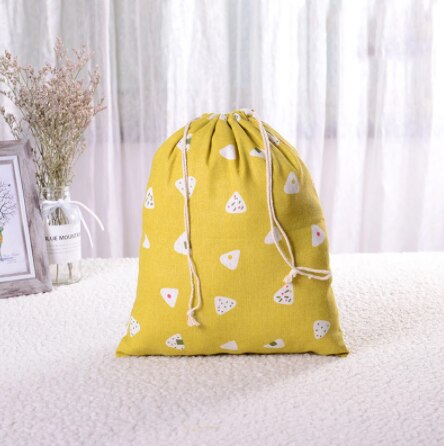 Retro Stijl Bloemen Opslag Tasje Vrouwen Afwerking Opslag Pouch Leuke Make-Up Tas Kerstcadeau Snoep Sieraden Organizer: Yellow
