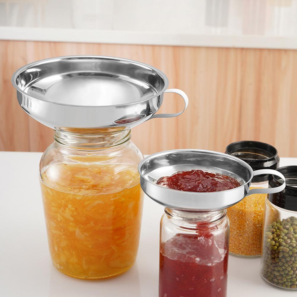 Uso extensivo de confiança boca larga canning funil metal funil cozinha gadget para casa