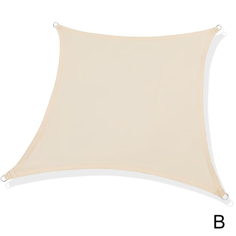 300D Faser Rechteck Sonnensegel draussen Garten Hof Schwimmen Schwimmbad Camping UV Schutz Farbe Wasserdichte Sonnensegel Baldachin: B