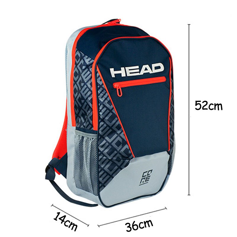 Ægte hoved tennistaske farve badmintontaske kan rumme 4-5 badmintonketchere 2 tennisketchertasker