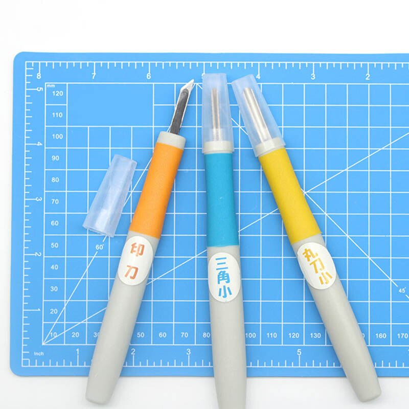 5 PCS/SET Premium Steel Cutter Set Rubber Stamp Engraving Woodworking Carving DIY Art Tools Engraving Accessories