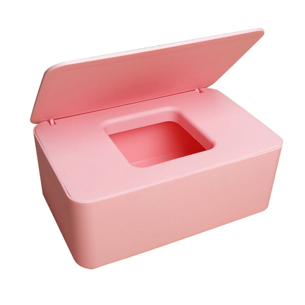 Dustproof Tissue Storage Box Case Wet Wipes Dispenser Holder with Lid for Home Office Desk Car FKU66