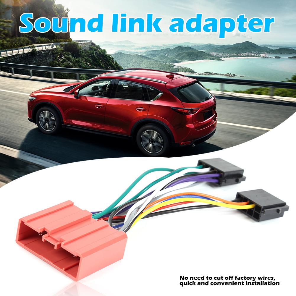 Conector de arnés de cableado para coche Mazda, accesorio de Radio estéreo de 13 Pines, estándar ISO, resistente a altas temperaturas y durabilidad
