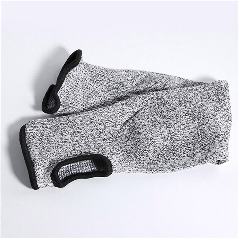 1Pc Level 5 HPPE Cut Resistant Anti-Puncture Work Protection Arm Sleeve Cover: Thumb opening 40cm