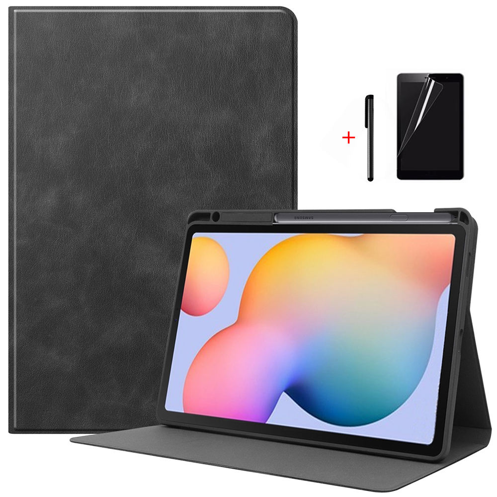 IBuyiWin Prämie Clever PU Ledertasche für Samsung Galaxis Tab S6 Lite 10,4 SM-P610/P615 10.4 "Tablette Funda abdeckung + S Stift Halfter