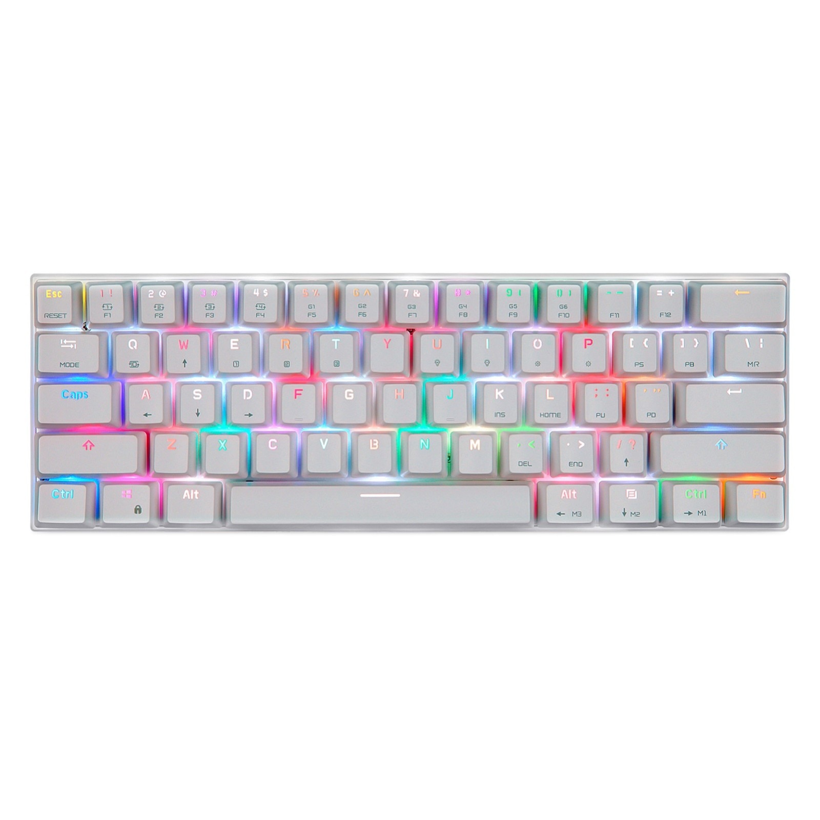 CK62 Bluetooth bezprzewodowy podwójny Mode61 klawisze podświetlenie LED RGB klawiatura mechaniczna klawiatury do gier na Tablet pulpit mechaniczny
