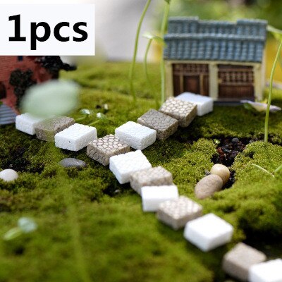 Micro landscape Stone Stairs Miniature Fairy Garden Home Houses Decoration Mini Craft Micro Landscaping Decor DIY Accessories: gray