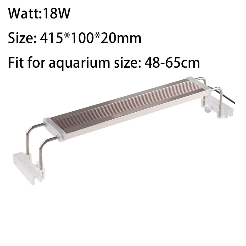 Aluminum Alloy LED Grow Light For Terrarium Aquarium Reptile Fish Chameleon 12W 14W 18W 24W: 18W