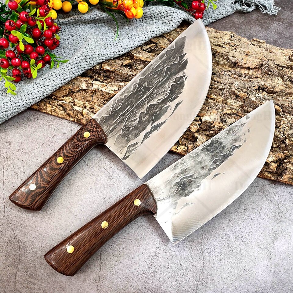 Kitchen Knives Set Chef Knives Forged Boning Knife Butcher Knife Kitchen Slicing Chopping Boning Cleaver