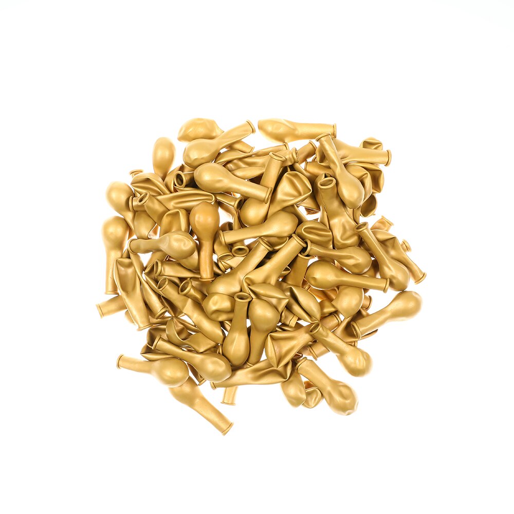 50 Stuks 5/10 Inch Metalen Latex Ballonnen Pearl Chrome Metallic Helium Globos Opblaasbare Lucht Ballen Bruiloft Verjaardag Party Decoraties: gold / 5 inch