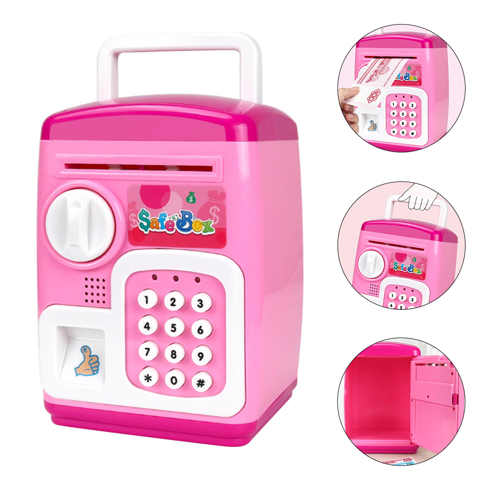 1 set of Electronic Piggy Bank Cartoon Deposit Box Interesting Safe Box