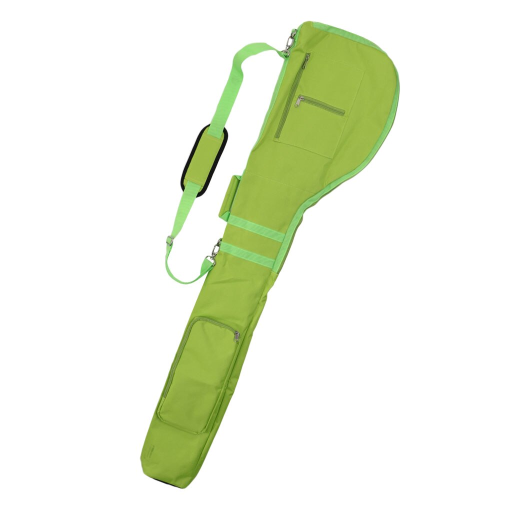 MagiDeal Golf Training Practice Pouch Bag Golf Travel Case Carry Protector for Golf Club w/ Handle Strap Green/Red/Orange/Black: Green