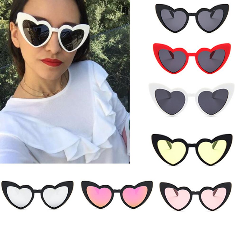 Vrouwen Hart Trend Zonnebril Vrouwen Retro Liefde Hart Vormige Glazen Dames Winkelen Sunglass Driver Bril Auto Accessoires