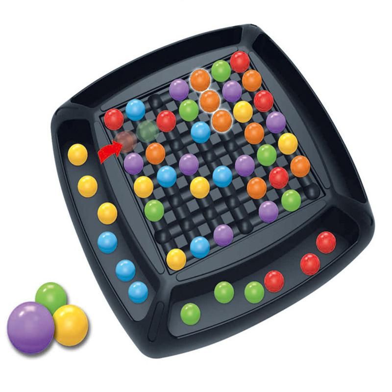 Rainbow Ball Elimination Game Children's toys train the baby to learn chopsticks beads ball beans 3-6 years old puzzle early