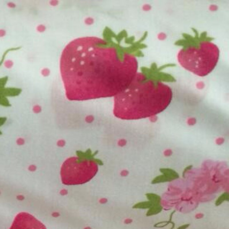 Sappige Aardbei polka dot Katoen Patchwork stof thuis Textiel Quilten stof voor het naaien van 100% katoen materiaal