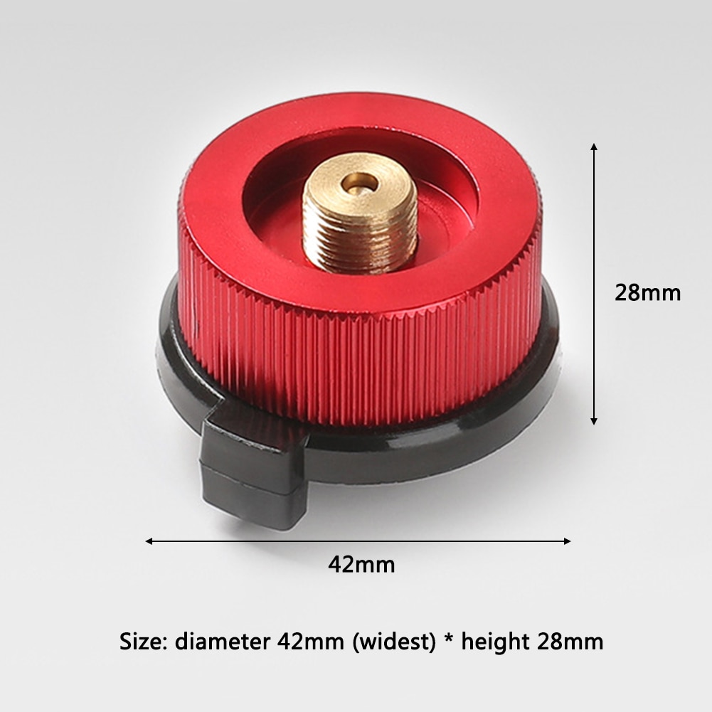 Outdoor Camping Gas Stove Converter Gas Burner Connector Aluminum Gas Tank Adapter Outdoor Picnic Stove Propane Refill Adapter