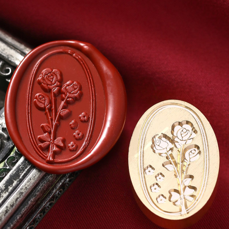 Wax Seal Stamp Retro Antique Sealing Wax Scrapbooking Stamp Head Metal Plant Seal Flower Craft Diy Wedding Decorative Invitation: 10