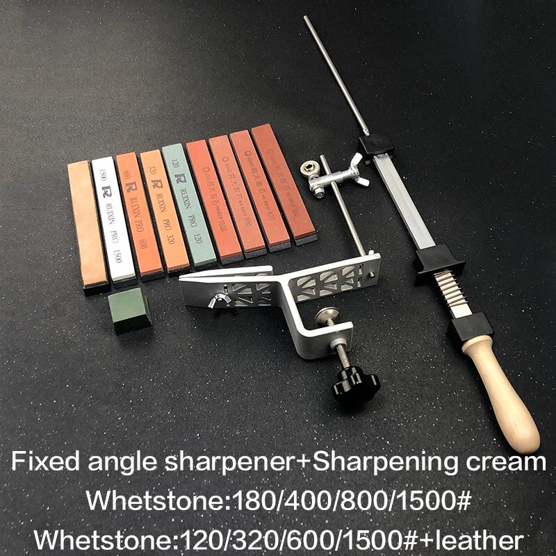 sharpening tools, sharpening systems, fixed angle sharpeners, diamond sharpening stones: set 1